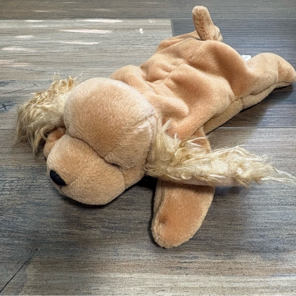Vintage (1997) Ty Beanie Baby “Spunky” the Cocker Spaniel Dog Plush NO TAG 8”